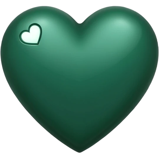 dark green heart emoji emoji