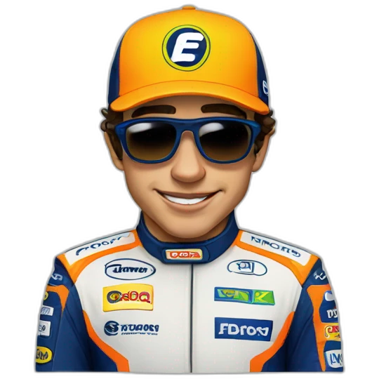 lando norris with cap emoji