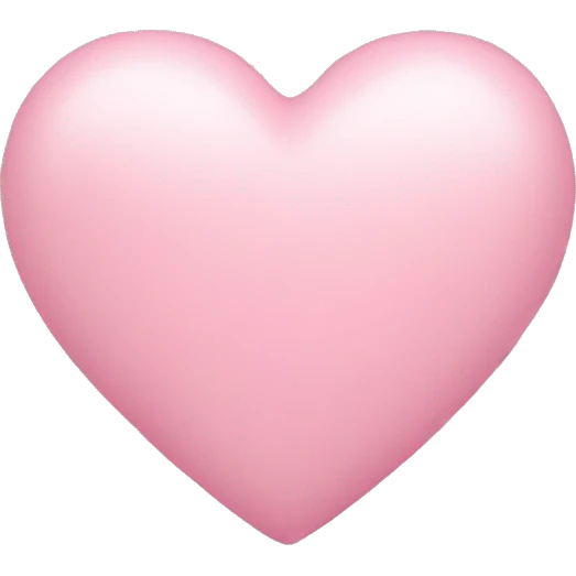 Baby pink heart emoji