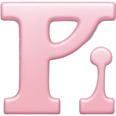 Light pink letter T emoji