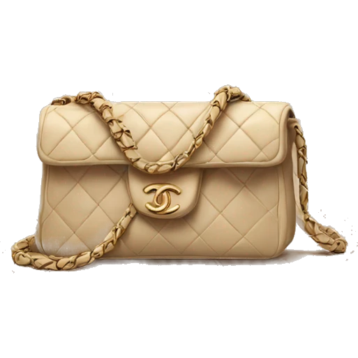 Chanel bag beige emoji