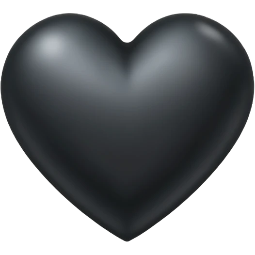 black metal heart emoji