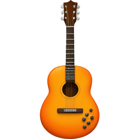 Orange guitar  emoji