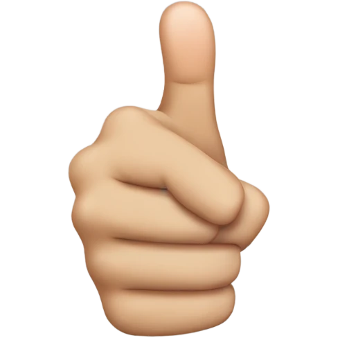 thumb pointing back emoji