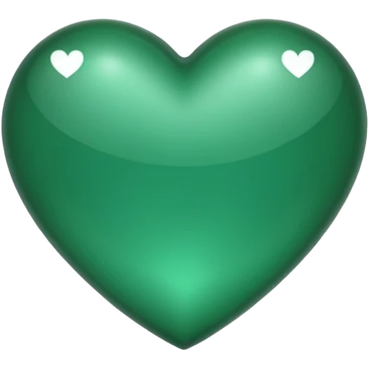 Emerald green heart emoji emoji