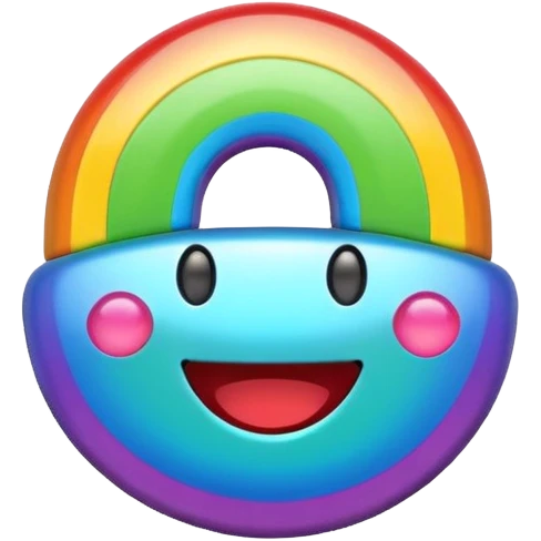 Rainbow Magnet Thats funny and Alive emoji