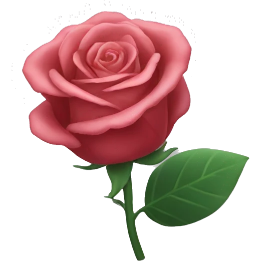 Une main qui tien une rose  emoji