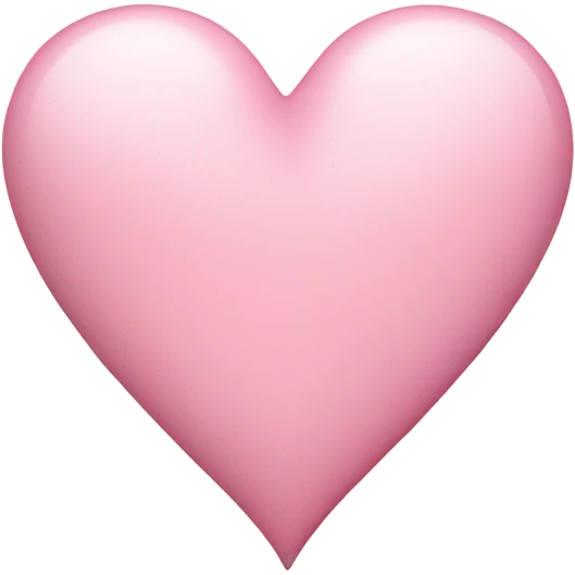 Light pink heart emoji