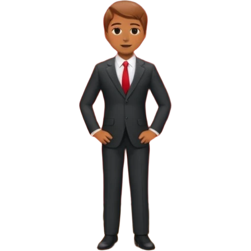 presenter on theater wooden stage, whole body , curtains emoji