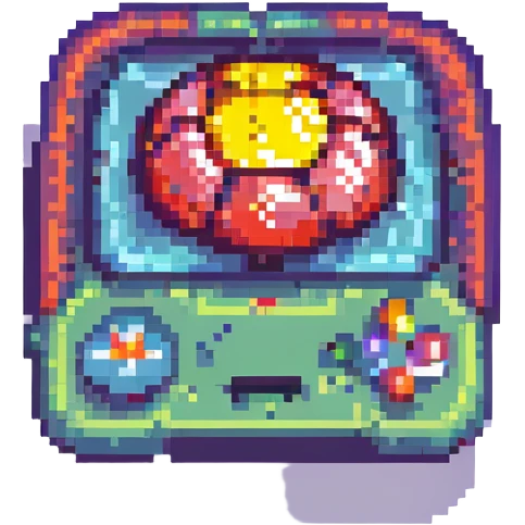 pixel art icon representing فبلبارادادلد, abstract, colorful, retro game style, no text emoji
