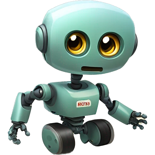 pequelo robot alegre corriendo a velocidad enviando muchos mensajes de whatsapp emoji
