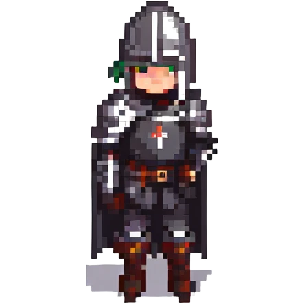 chevalier noir debout emoji