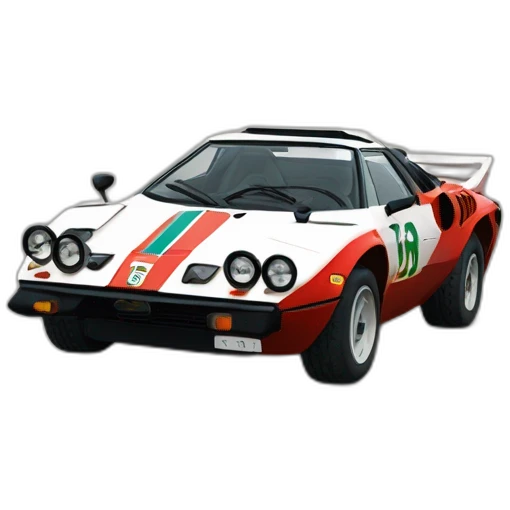 Lancia Stratos rallye emoji