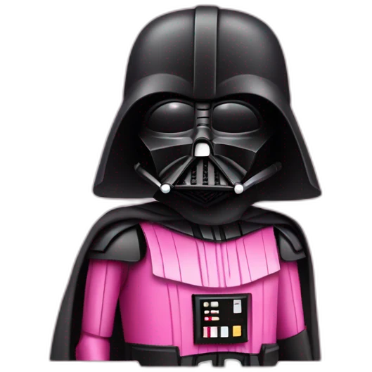 Pink darth vader emoji