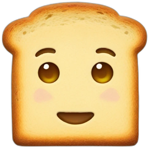 a rusk with a heart emoji