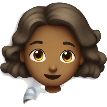 A girl going to sleep emoji