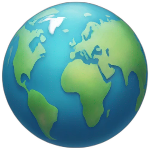 Earth with atmosohere emoji