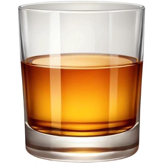 glass of whiskey, no splashes emoji