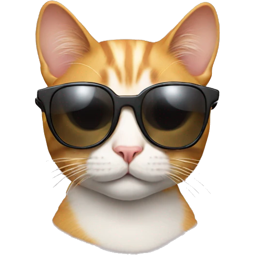 cat with sunglass emoji