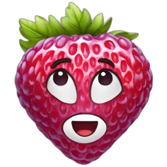 Fraise framboise myrtille emoji
