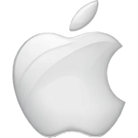 iPhone Apple logo on a black phone screen emoji