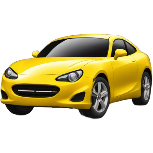 Yellow car emoji