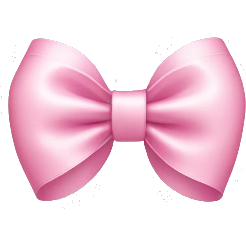Baby pink bow emoji