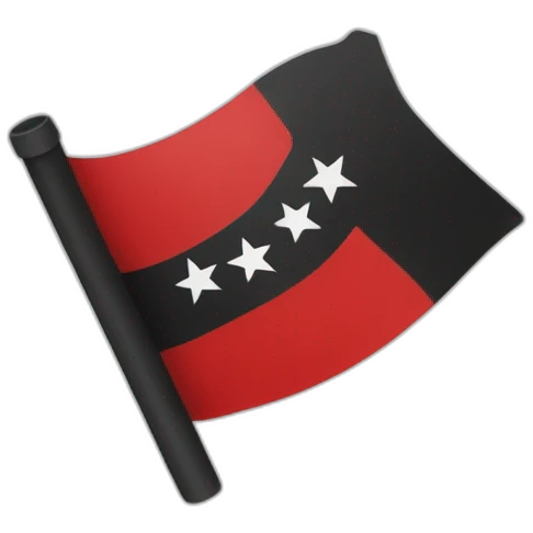 Bandera anarquista emoji
