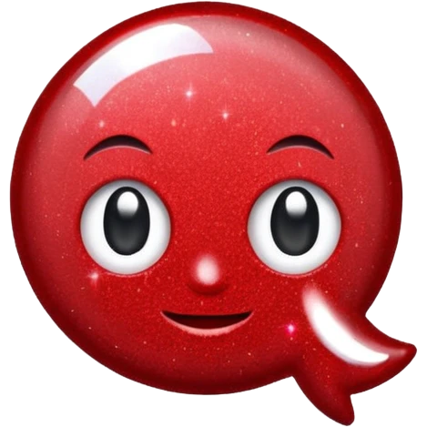 glitter red pin emoji