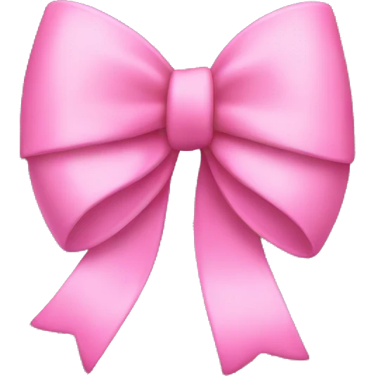 pink bow emoji