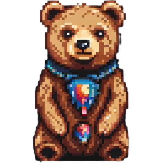 small wooden bear totem emoji
