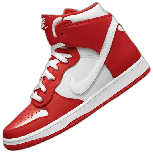 Chaussure Nike rouge emoji