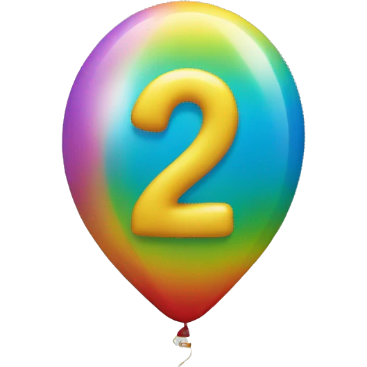 balloon-shaped-like-number-2 emoji