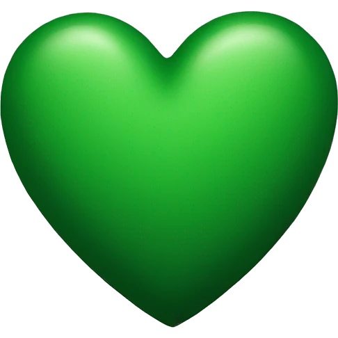 Forest green heart emoji