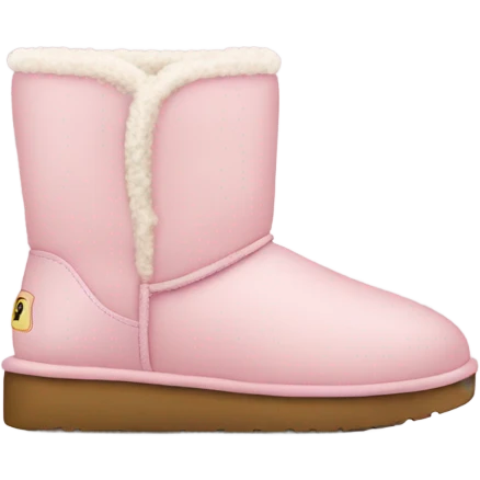 light pink uggs emoji