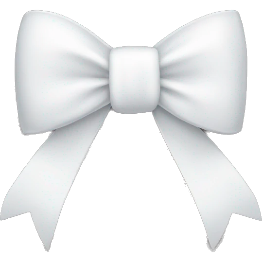 White bow emoji