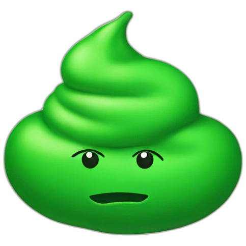 Green poop emoji