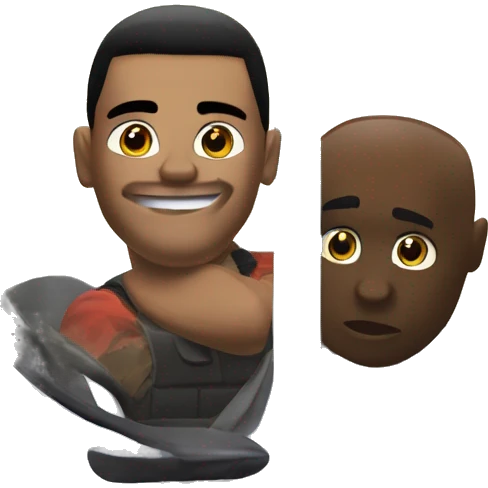 A BMW car and a character from GTA San Andreas looks out from the window and says Hello bro emoji
