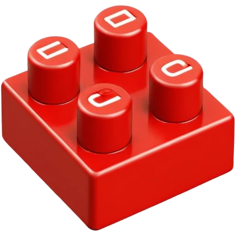 red lego brick emoji