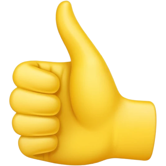 thumbs up emoij, make the thumb super long emoji