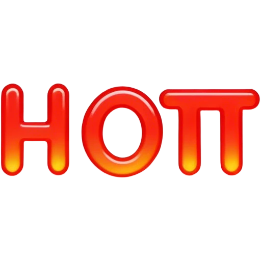 Neon signboard word "hot" emoji