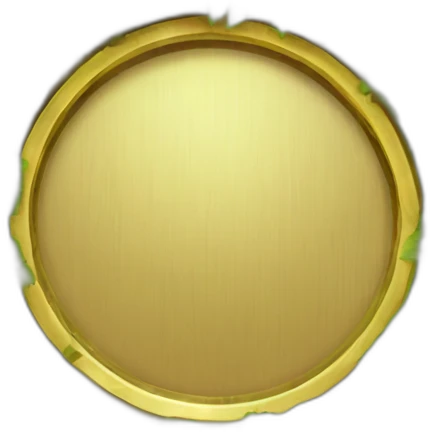 a ring of shrubbery with a golden bordered shield in front of it emoji