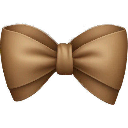 Light Brown bow  emoji