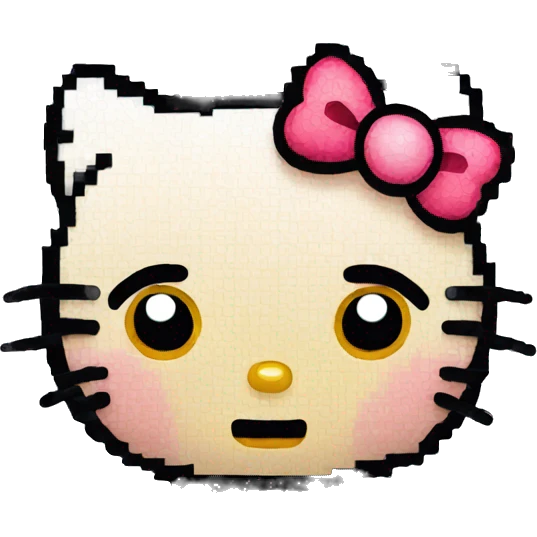 pixel hello kitty emoji