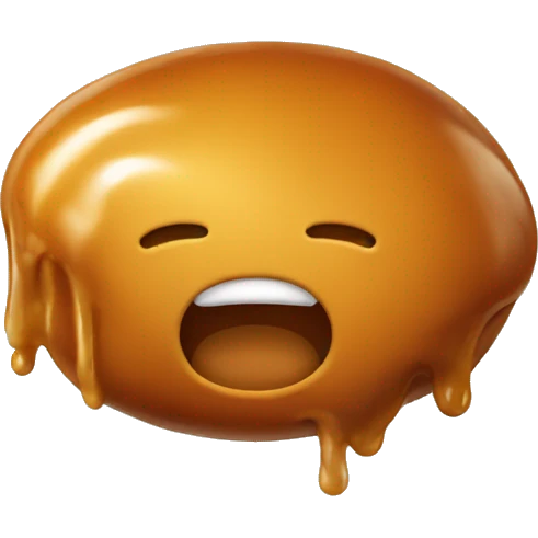 caramel blob emoji