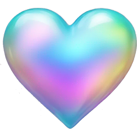 iridescent heart emoji