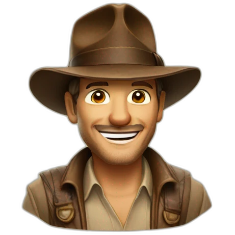 Indiana jones riendo emoji