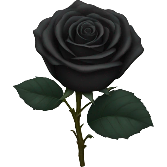 Black rose  emoji