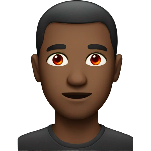 man with red eyes  emoji