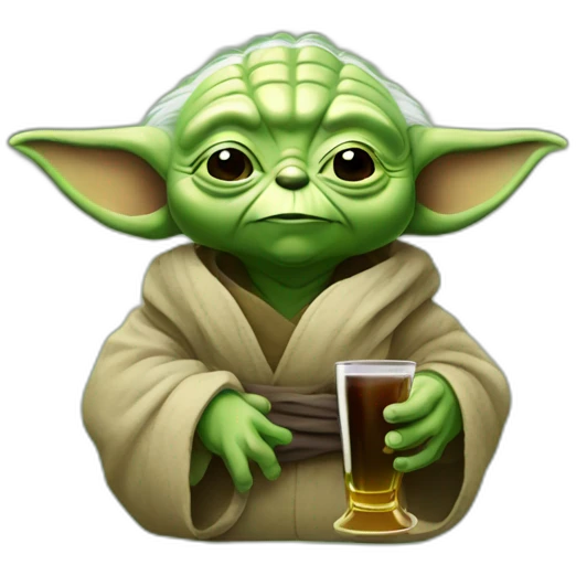 Yoda alcohol emoji